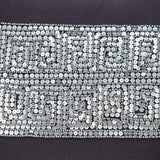 Glam Gray with Silver Sequins Lumbar Throw Pillow - Homeroots - Flyclothing LLC