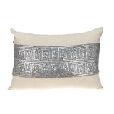 Glam Beige with Silver Sequins Lumbar Throw Pillow - Homeroots