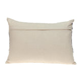 Glam Beige with Silver Sequins Lumbar Throw Pillow - Homeroots
