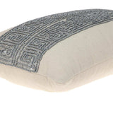 Glam Beige with Silver Sequins Lumbar Throw Pillow - Homeroots - Flyclothing LLC