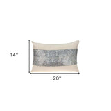 Glam Beige with Silver Sequins Lumbar Throw Pillow - Homeroots - Flyclothing LLC