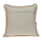 Boho Garland Beige and Khaki Decorative Accent Pillow - Homeroots - Flyclothing LLC