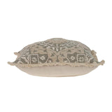 Boho Garland Beige and Khaki Decorative Accent Pillow - Homeroots - Flyclothing LLC