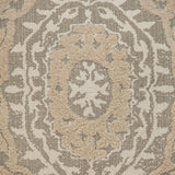 Boho Garland Beige and Khaki Decorative Accent Pillow - Homeroots - Flyclothing LLC