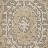 Boho Garland Beige and Khaki Decorative Accent Pillow - Homeroots - Flyclothing LLC