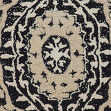 Boho Garland Beige and Black Decorative Accent Pillow - Homeroots - Flyclothing LLC