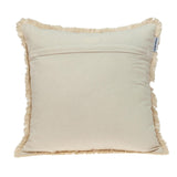 Boho Garland Beige and Brown Decorative Accent Pillow - Homeroots