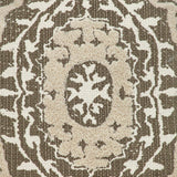 Boho Garland Beige and Dark Brown Decorative Accent Pillow - Homeroots - Flyclothing LLC