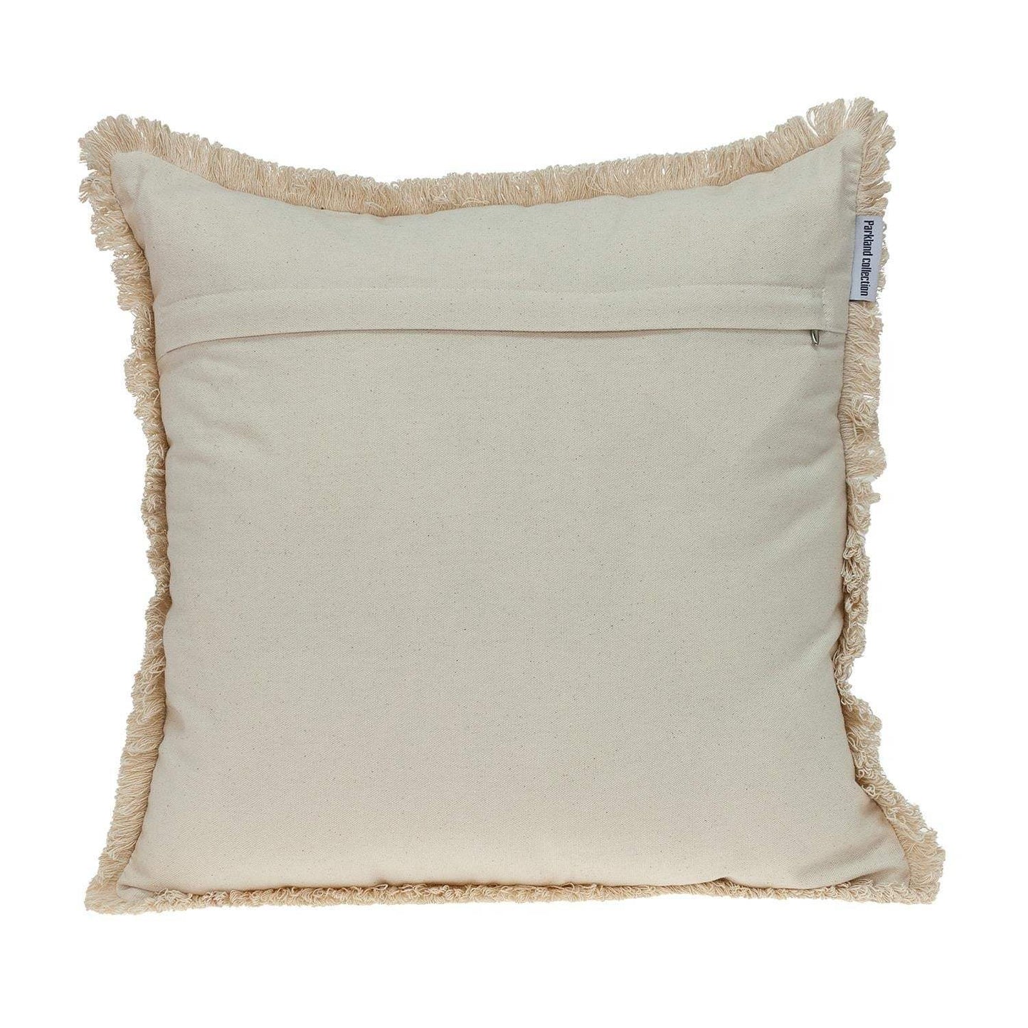 Boho Garland Beige and Navy Blue Decorative Accent Pillow - Homeroots - Flyclothing LLC
