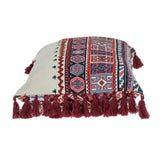 14" X 20" MULTICOLOR Cotton Blend Throw Pillow - Homeroots