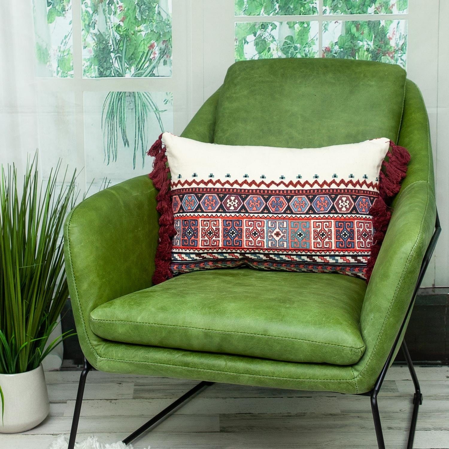 14" X 20" MULTICOLOR Cotton Blend Throw Pillow - Homeroots - Flyclothing LLC