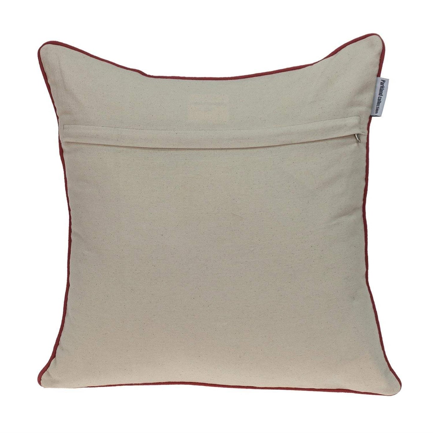 18" X 18" Beige and Blue Abstract Indoor Outdoor Throw Pillow - Homeroots - Flyclothing LLC