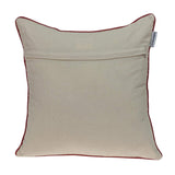 18" X 18" Beige and Blue Abstract Indoor Outdoor Throw Pillow - Homeroots - Flyclothing LLC