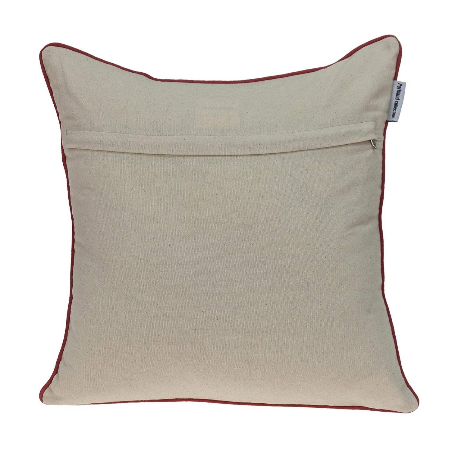 18" X 18" Beige and Blue Abstract Indoor Outdoor Throw Pillow - Homeroots - Flyclothing LLC