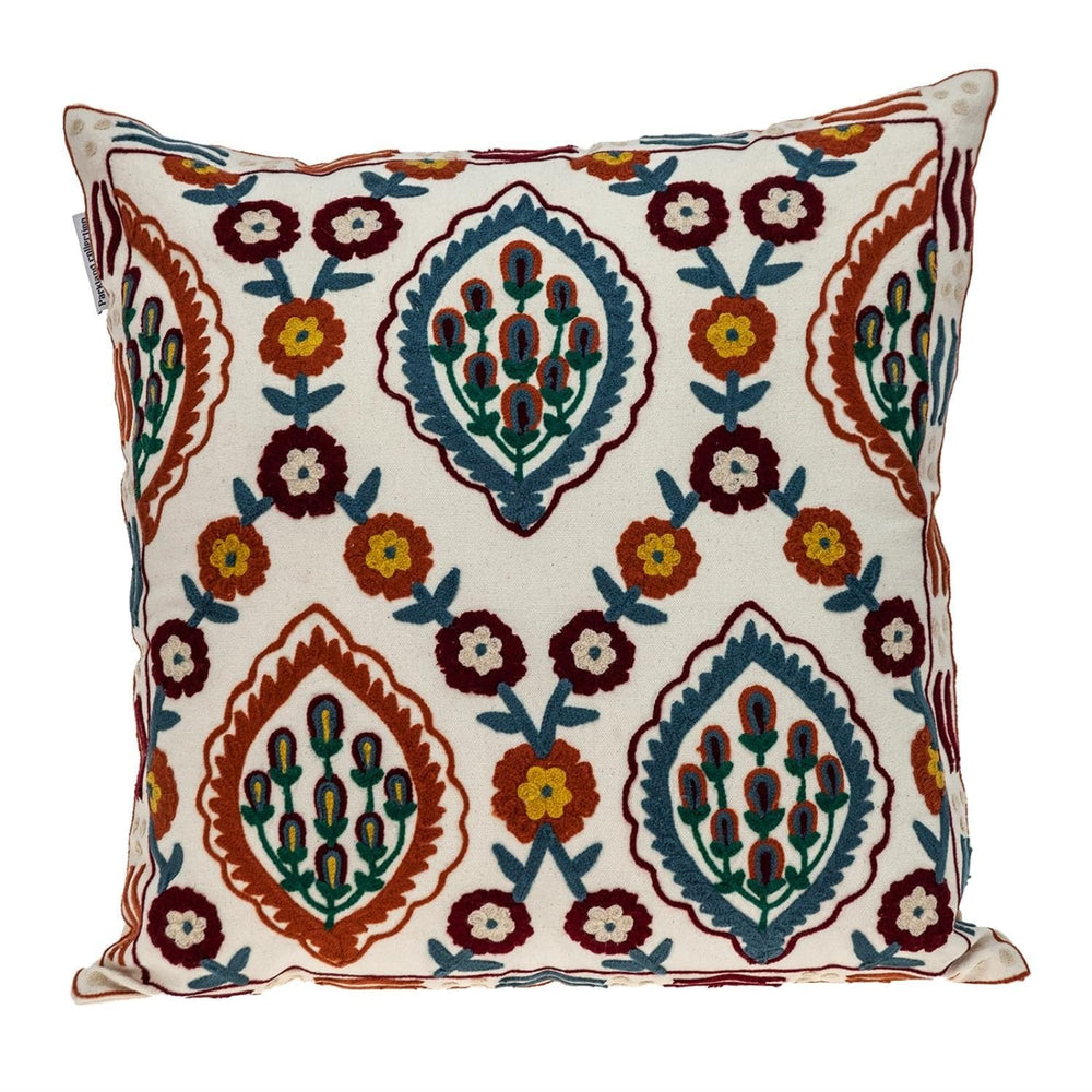 18" MULTICOLOR Cotton Blend Throw Pillow - Homeroots