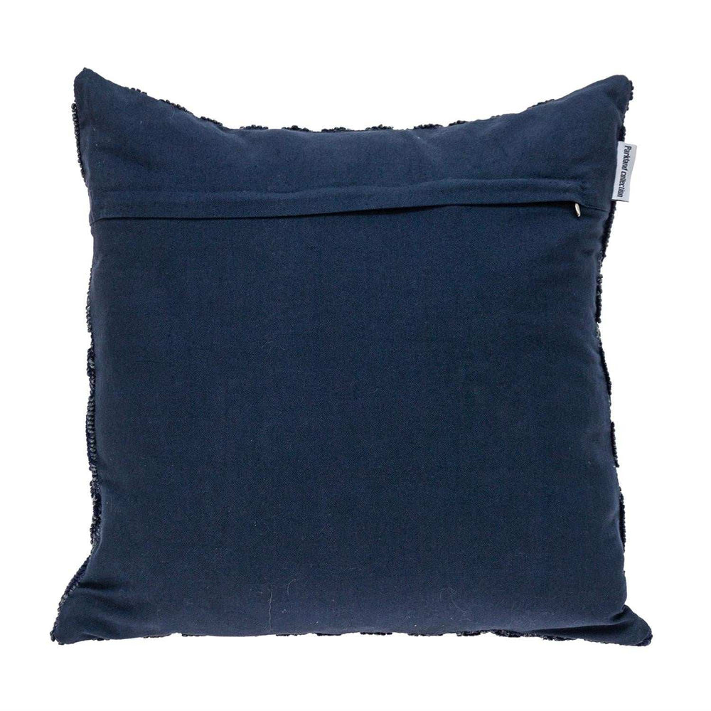 Jacquard Diamond Pattern Decorative Navy Throw Pillow - Homeroots - Flyclothing LLC