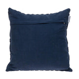 Jacquard Diamond Pattern Decorative Navy Throw Pillow - Homeroots