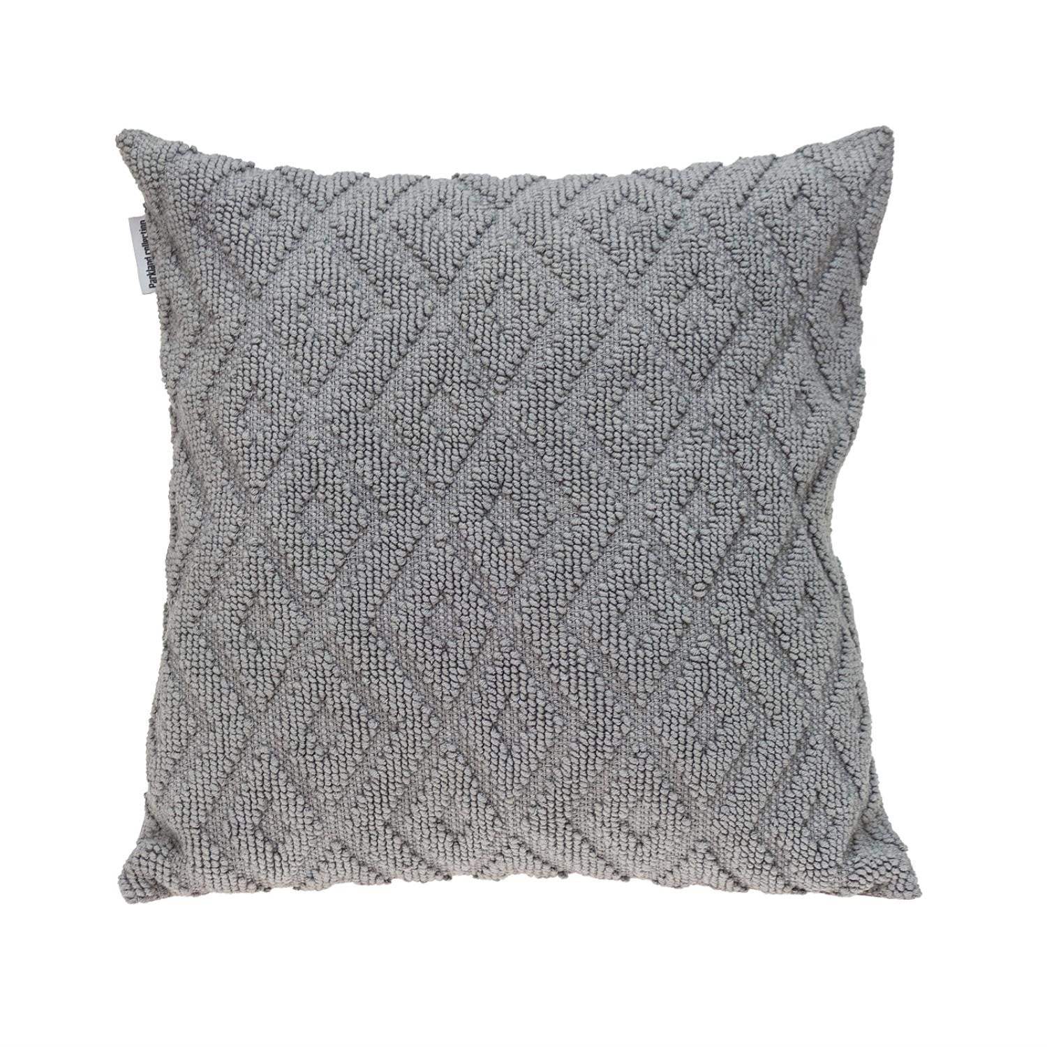 Jacquard Diamond Pattern Decorative Gray Throw Pillow - Homeroots - Flyclothing LLC