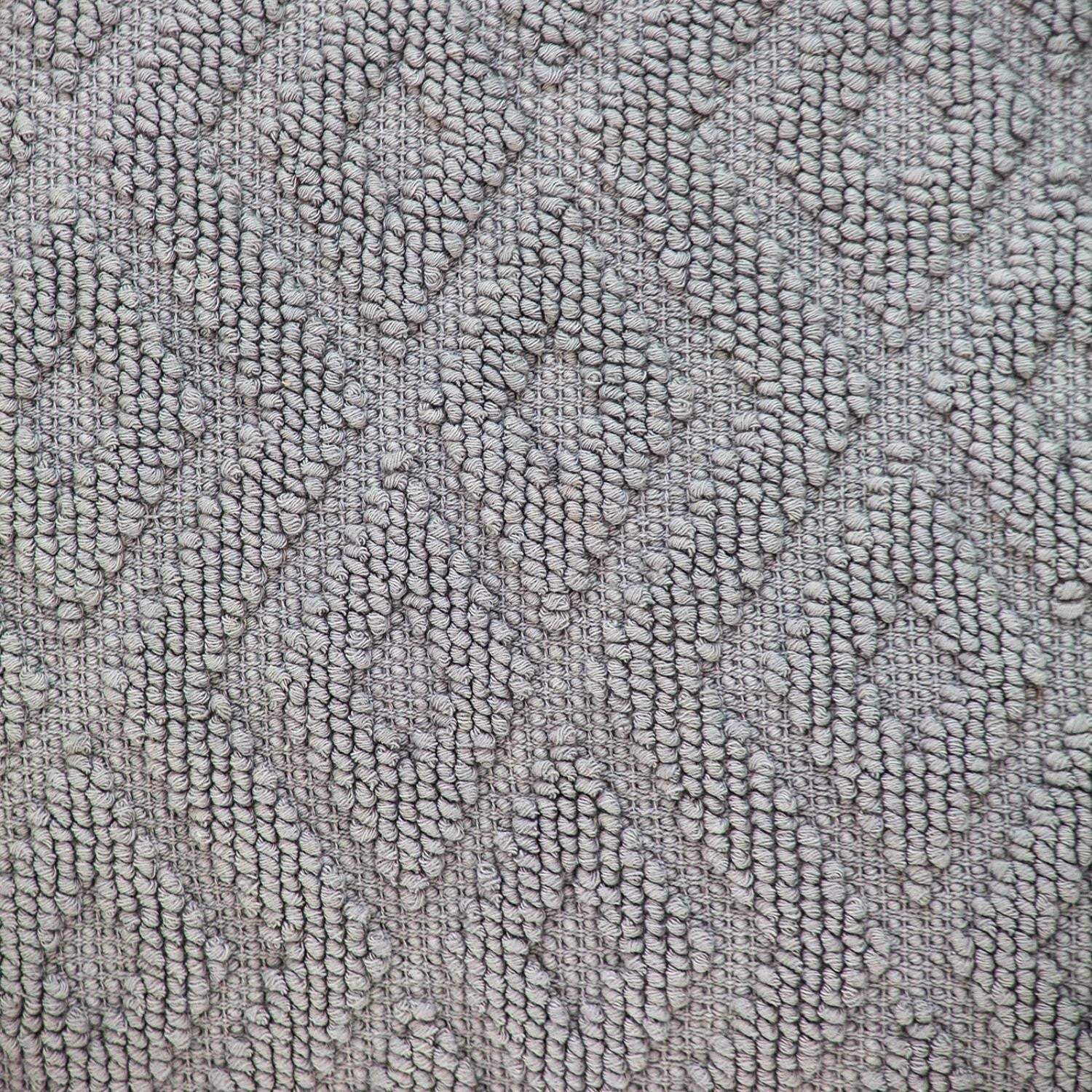 Jacquard Diamond Pattern Decorative Gray Throw Pillow - Homeroots - Flyclothing LLC