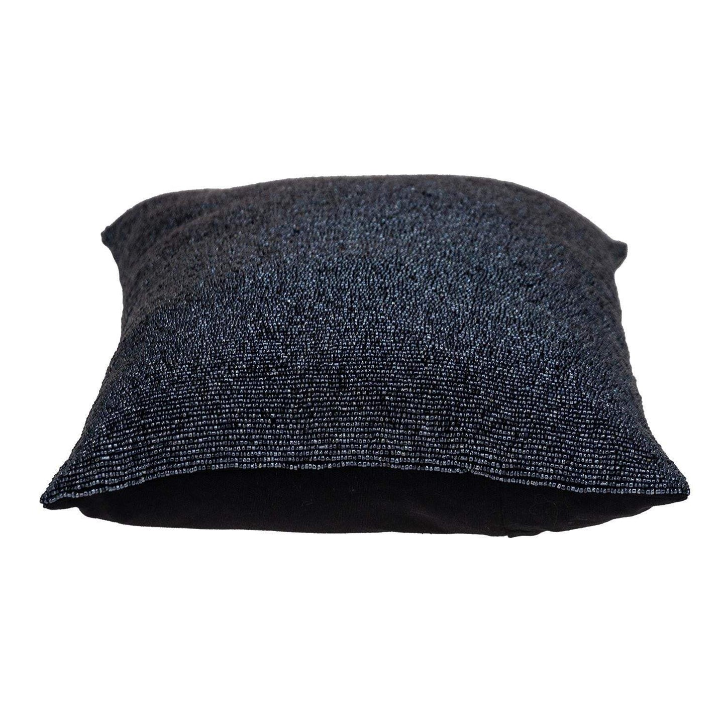 Shimmering Metallic Blue Beaded Luxury Throw Pillow - Homeroots - Flyclothing LLC