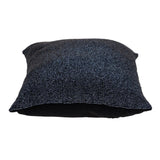 Shimmering Metallic Blue Beaded Luxury Throw Pillow - Homeroots