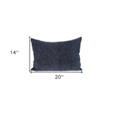 Shimmering Metallic Blue Beaded Luxury Throw Pillow - Homeroots - Flyclothing LLC