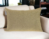 Shimmering Metallic Gold Beaded Luxury Throw Pillow - Homeroots