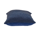 Shimmering Blue Beaded Luxury Throw Pillow - Homeroots