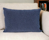 Shimmering Blue Beaded Luxury Throw Pillow - Homeroots