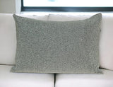 Shimmering Silver Beaded Luxury Throw Pillow - Homeroots