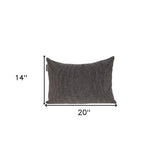 Shimmering Gray Beaded Luxury Throw Pillow - Homeroots - Flyclothing LLC