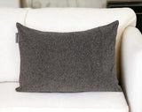 Shimmering Gray Beaded Luxury Throw Pillow - Homeroots