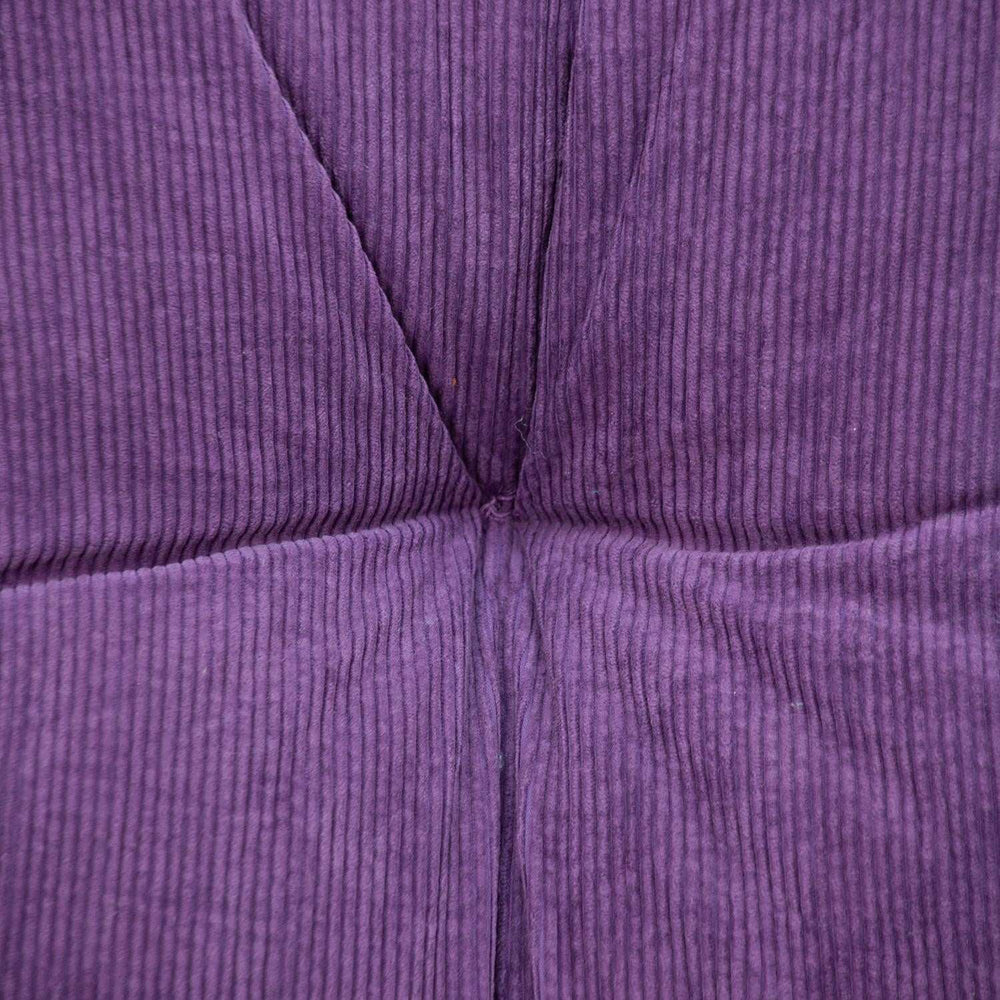 Corduroy Styled Purple Tufted Floor Pillow - Homeroots - Flyclothing LLC
