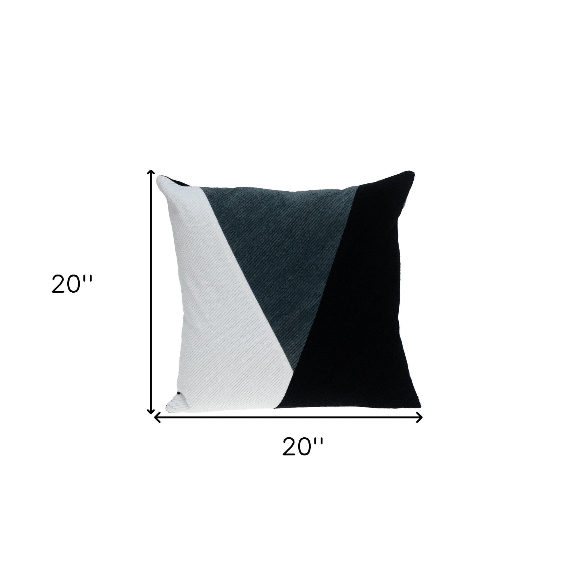20" MULTICOLOR Cotton Blend Throw Pillow - Homeroots - Flyclothing LLC