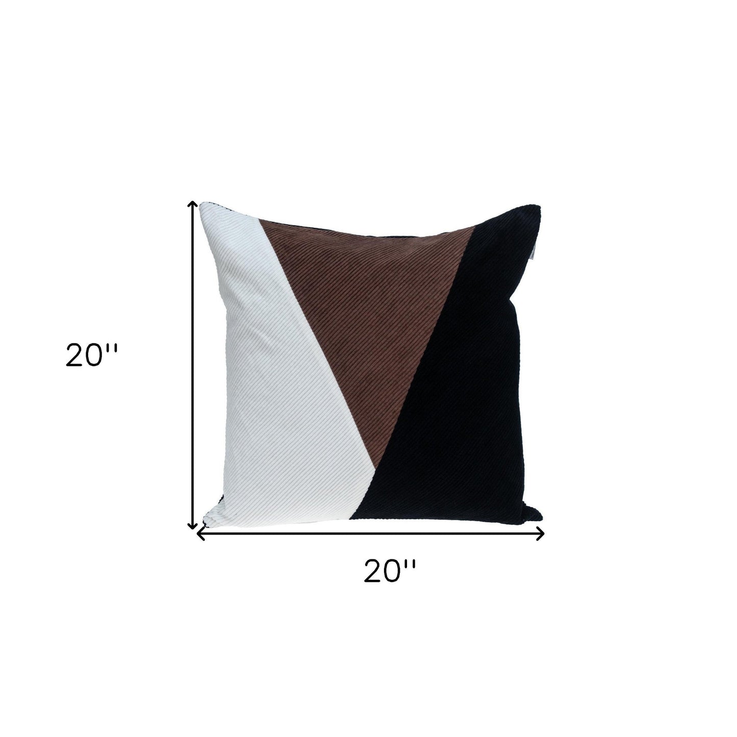 20" MULTICOLOR Cotton Blend Throw Pillow - Homeroots - Flyclothing LLC