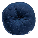 20" X 20" NAVY Round Velvet Throw Pillow - Homeroots