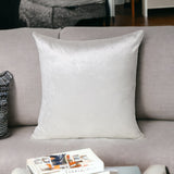 18" X 18" White Cotton Zippered Pillow - Homeroots - Flyclothing LLC
