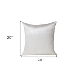 Classic 20" Solid Color White Soft Touch Throw Pillow - Homeroots - Flyclothing LLC