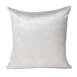 22" White Cotton Blend Throw Pillow - Homeroots