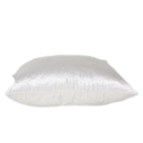 22" White Cotton Blend Throw Pillow - Homeroots