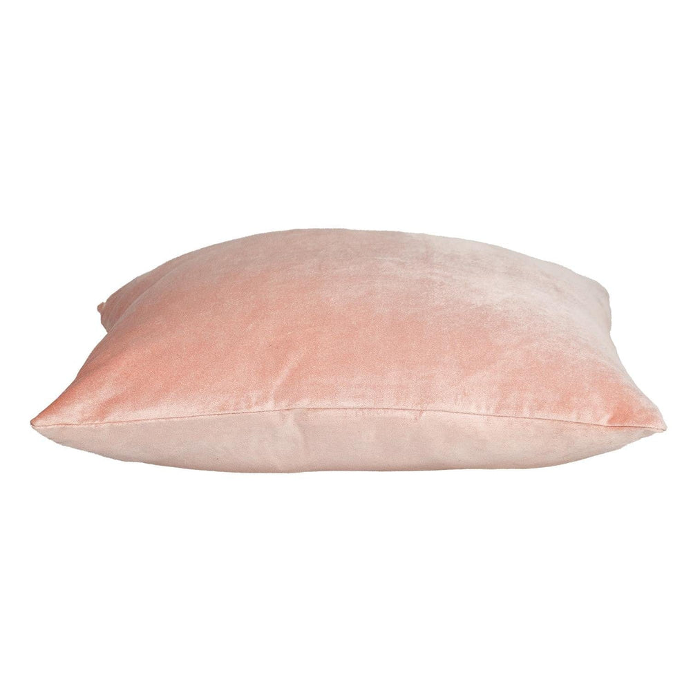 22" Pink Cotton Blend Throw Pillow - Homeroots - Flyclothing LLC