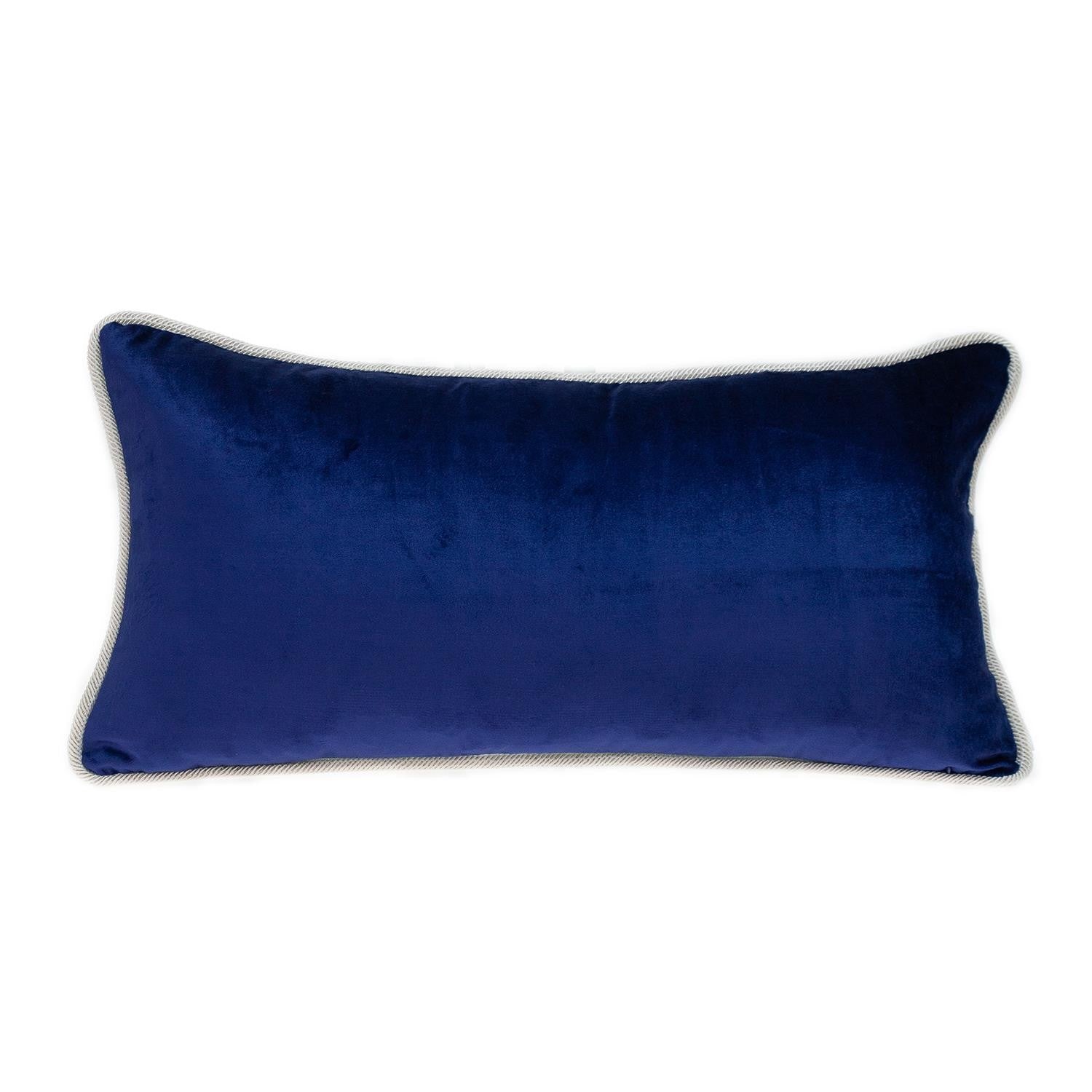 12" X 24" Blue Throw Pillow