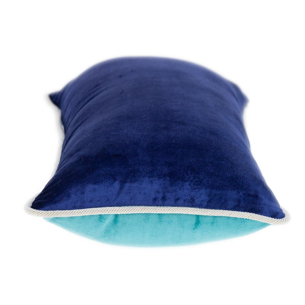 12" X 24" Blue Throw Pillow - Homeroots - Flyclothing LLC