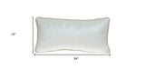 12" X 24" White Throw Pillow - Homeroots - Flyclothing LLC