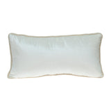 12" X 24" White Throw Pillow - Homeroots