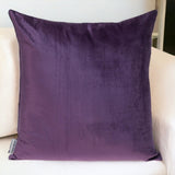 Purple and Dark Gray Dual Solid Color Reversible Throw Pillow - Homeroots