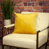 Yellow and Gray Dual Solid Color Reversible Throw Pillow - Homeroots - Flyclothing LLC