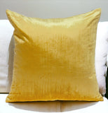 Yellow and Gray Dual Solid Color Reversible Throw Pillow - Homeroots