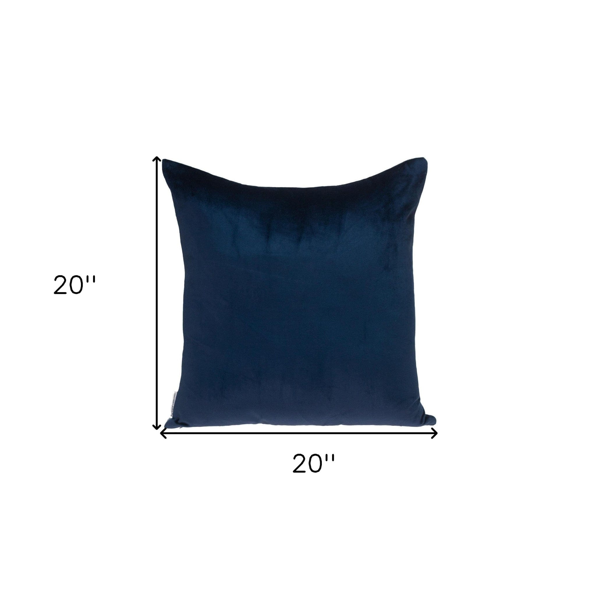 20" MULTICOLOR Cotton Blend Throw Pillow - Homeroots - Flyclothing LLC