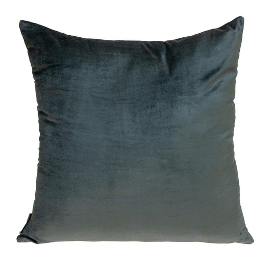 Dark Gray and Pink Dual Solid Color Reversible Throw Pillow - Homeroots - Flyclothing LLC